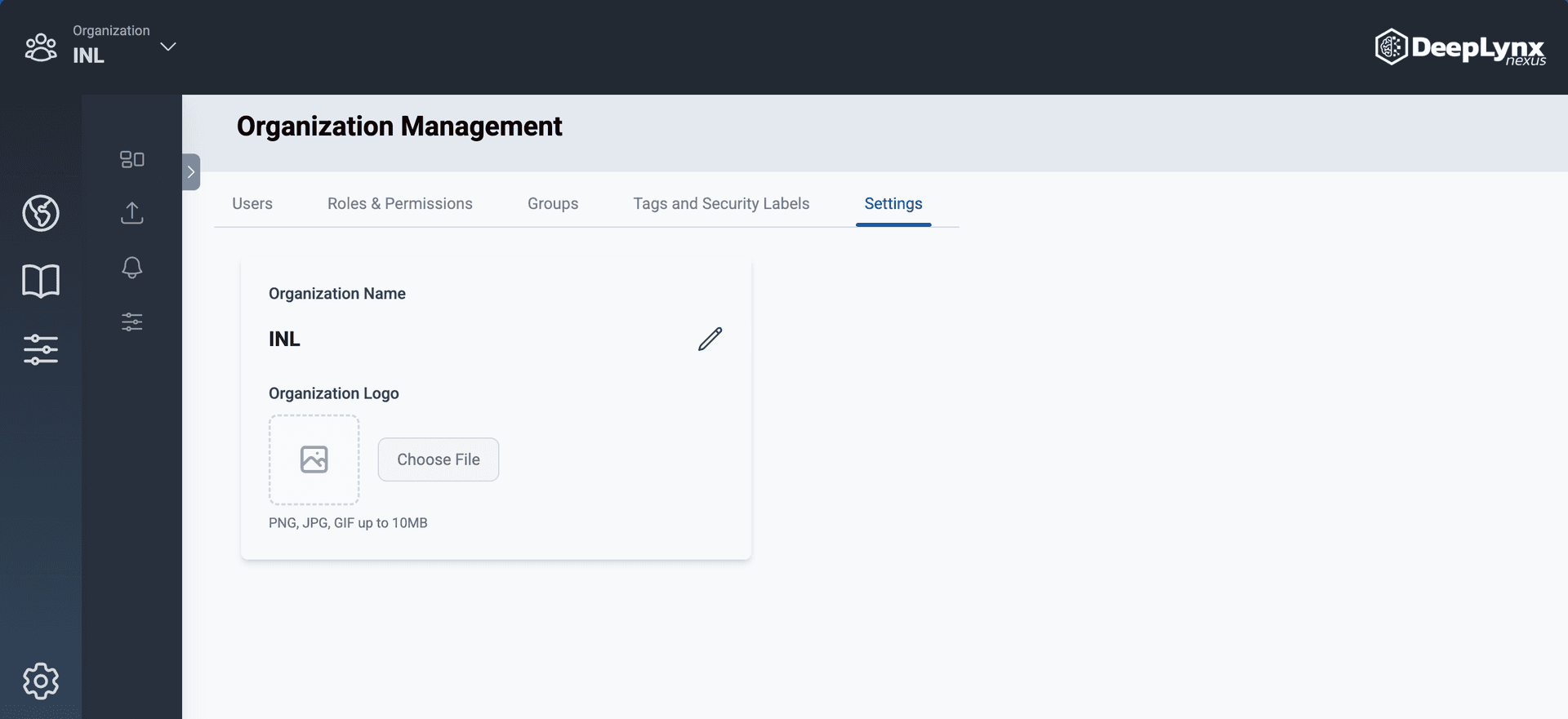 Customize Organization UI